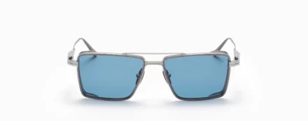 Sunglasses Model Sprint-A in Brushed Black Palladium with Dark Blue lenses from Akoni