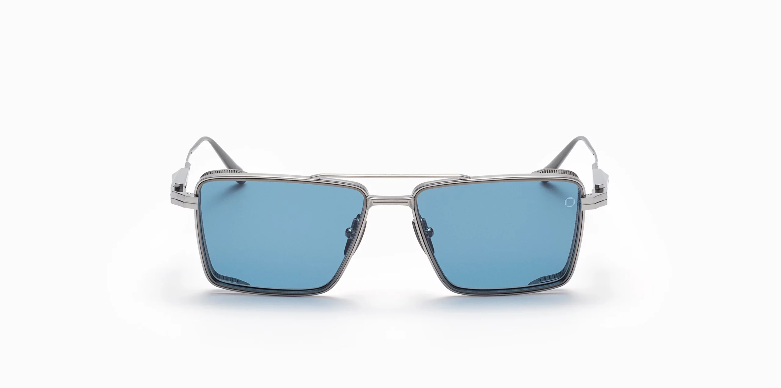 Sunglasses Model Sprint-A in Brushed Black Palladium with Dark Blue lenses from Akoni