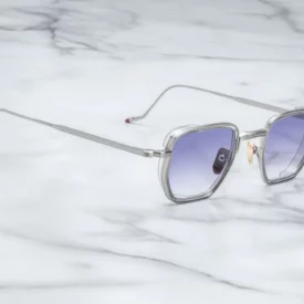 Sunglasses Model Atkins in Color Fog with Violet Gradient lenses from Jacques Marie Mage