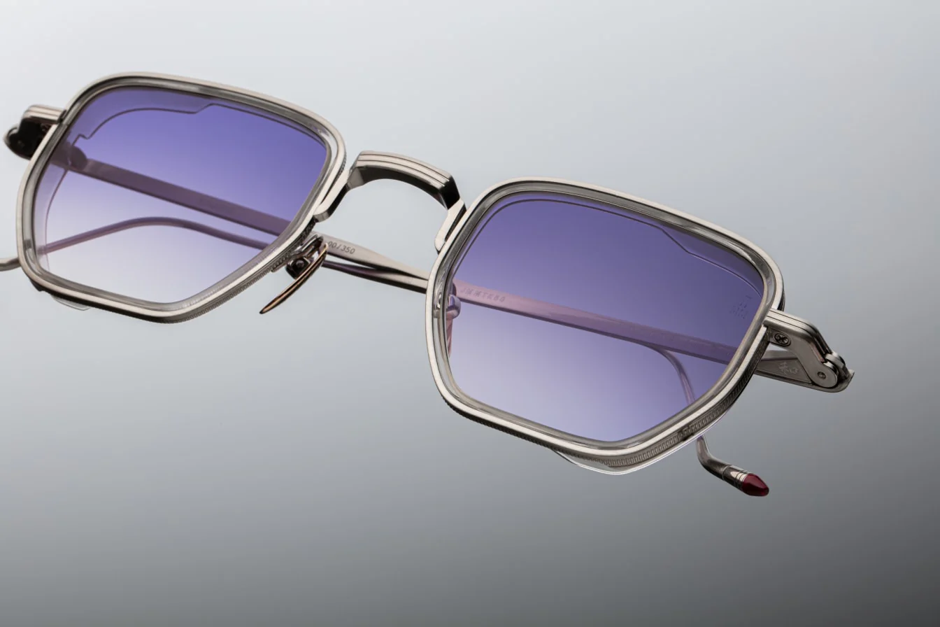 Sunglasses Model Atkins in Color Fog with Violet Gradient lenses from Jacques Marie Mage