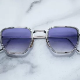 Sunglasses Model Atkins in Color Fog with Violet Gradient lenses from Jacques Marie Mage