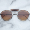 Sunglasses Model Dasan in Color Rhea with Dark Bronze Gradient lenses from Jacques Marie Mage