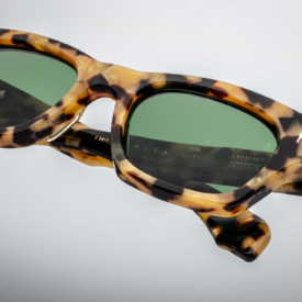 Sunglasses Model Dealan 53 in Gold Dust Color with Highland Green lenses from Jacques Marie Mage