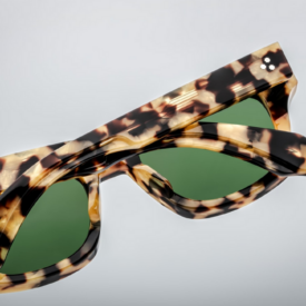 Sunglasses Model Dealan 53 in Gold Dust Color with Highland Green lenses from Jacques Marie Mage