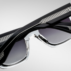 Sunglasses Model Enzo Epoxy in Color Gris with Jet Gradient lenses from Jacques Marie Mage