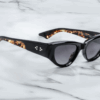 Sunglasses Model Pat in Color Noir 11 with Jet Gradient lenses from Jacques Marie Mage
