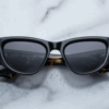 Sunglasses Model Seymour in Color Noir 11 with Jet Gradient lenses from Jacques Marie Mage