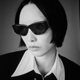 Sunglasses Model Pat in Color Noir 11 with Jet Gradient lenses from Jacques Marie Mage