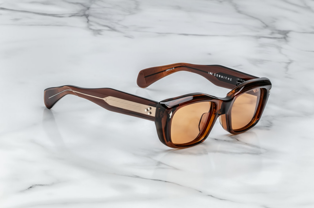 Sunglasses Model Corniche in Color Hickory with Amber CR39 lenses from Jacques Marie Mage