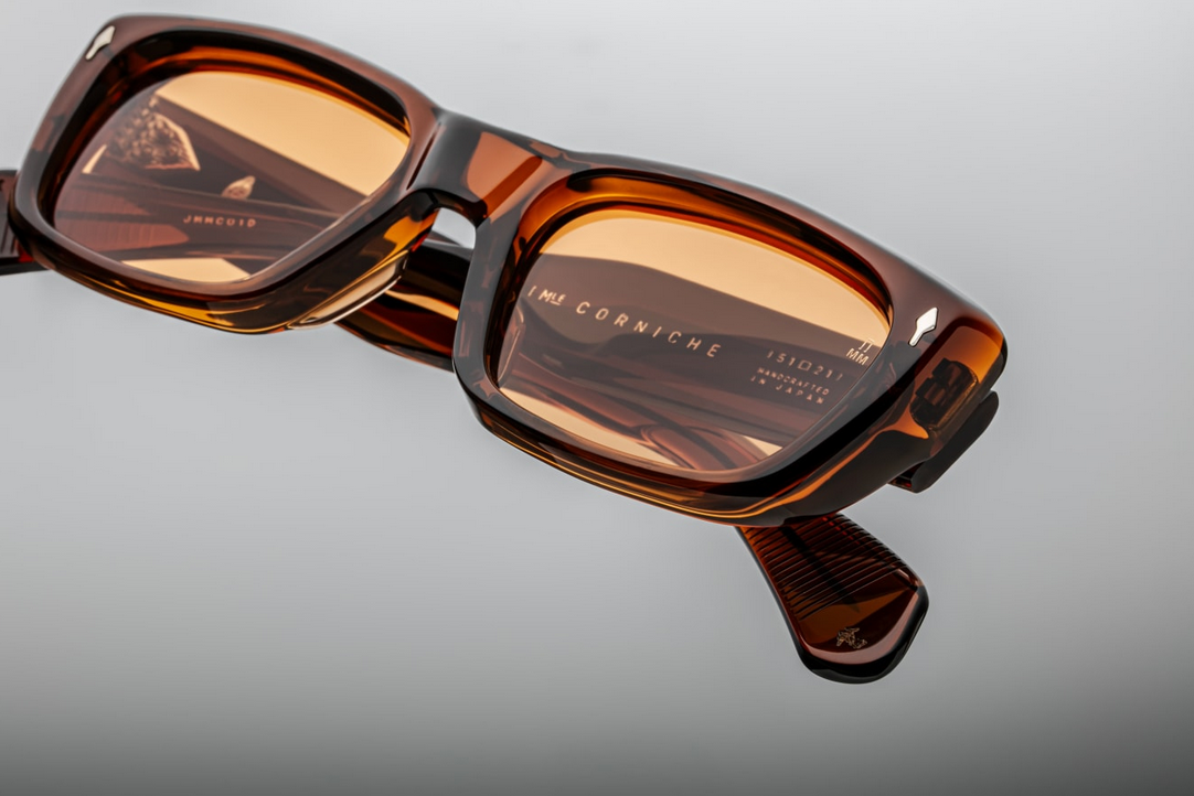 Sunglasses Model Corniche in Color Hickory with Amber CR39 lenses from Jacques Marie Mage
