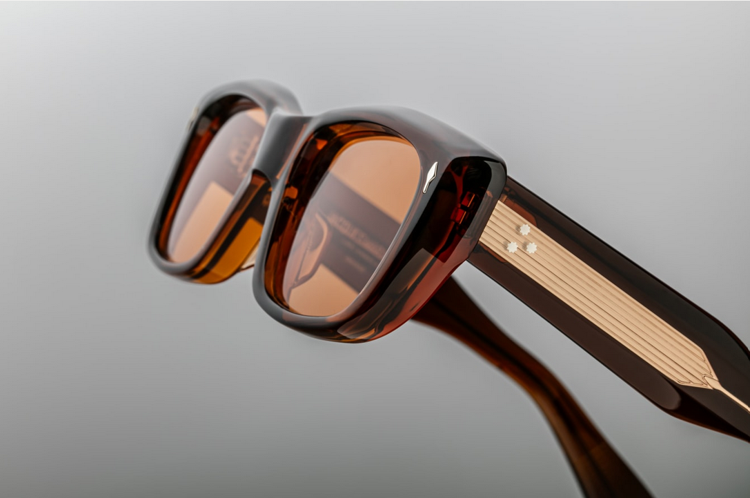 Sunglasses Model Corniche in Color Hickory with Amber CR39 lenses from Jacques Marie Mage
