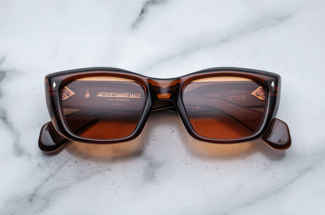 Sunglasses Model Corniche in Color Hickory with Amber CR39 lenses from Jacques Marie Mage