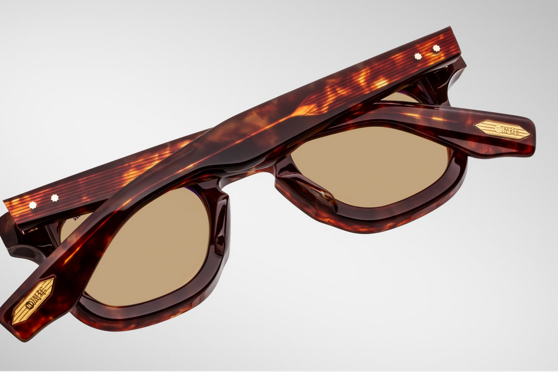 Sunglasses Model Devaux Decade Collection in Color Breccia with Brown Honey lenses from Jacques Marie Mage