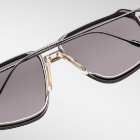 Sunglasses Model Jagger Decade Collection in color Decade with Grey Gradient Polarized Glass lenses from Jacques Marie Mage