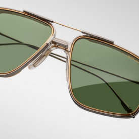 Sunglasses Model Jagger Decade Collection in Color Electrum with Midori Glass lenses from Jacques Marie Mage