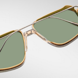 Sunglasses Model Jagger Decade Collection in Color Electrum with Midori Glass lenses from Jacques Marie Mage