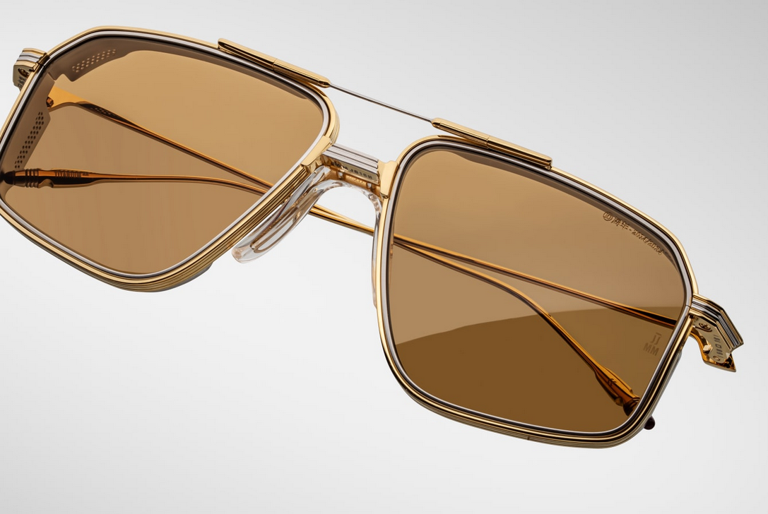 Sunglasses, Model Jagger The Decade Collection in color Roma with Brown Honey lenses, from Jacques Marie Mage