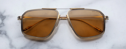 Sunglasses, Model Jagger The Decade Collection in color Roma with Brown Honey lenses, from Jacques Marie Mage