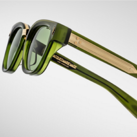 Sunglasses Model Jules Decade Collection in color Rover with Green Lenses from Jacques Marie Mage