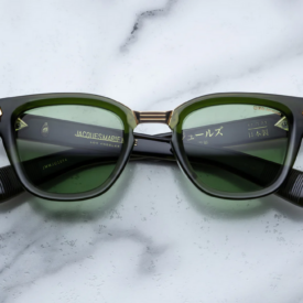 Sunglasses Model Jules Decade Collection in color Rover with Green Lenses from Jacques Marie Mage