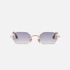 Sunglasses Model Amaru in C511 with grey gradient lenses from John Dalia