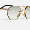 Sunglasses Model Curtis in C406 with Light Green Gradient lenses from John Dalia