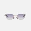 Sunglasses Model Curtis in C415 with Grey Gradient lenses from John Dalia