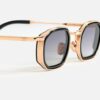 Sunglasses Model Jean in C105 with grey gradient lenses from John Dalia
