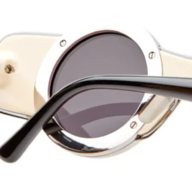 Sunglasses Model J in Color Ivory with Grey lenses from Kuboraum