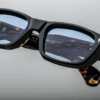 Sunglasses Model Corniche in Color Noir with Cerulean CR39 lenses from Jacques Marie Mage