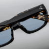 Sunglasses Model Corniche in Color Noir with Cerulean CR39 lenses from Jacques Marie Mage