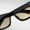 Sunglasses Model Dealan 53 in Color Noir 15 with Brass Gradient lenses from Jacques Marie Mage