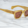 Sunglasses Model Fellini in Color Honey with Cinnamon lenses from Jacques Marie Mage