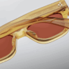 Sunglasses Model Fellini in Color Honey with Cinnamon lenses from Jacques Marie Mage