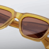 Sunglasses Model Fellini in Color Honey with Cinnamon lenses from Jacques Marie Mage