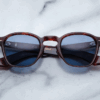 Sunglasses Model Zephirin 47 in color Breccia with Blue Bird lenses from Jacques Marie Mage