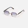 Sunglasses Model Timothy in C512 with grey gradient lenses from John Dalia