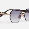 Sunglasses Model Timothy in C512 with grey gradient lenses from John Dalia