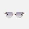 Sunglasses Model Timothy in C512 with grey gradient lenses from John Dalia