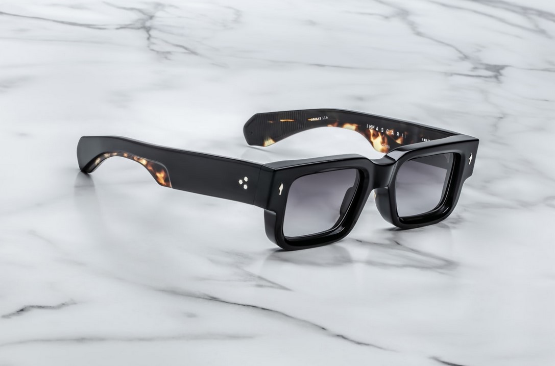 Sunglasses Model Ascari in Color Noir 11 with Jet Gradient Lenses from Jacques Marie Mage