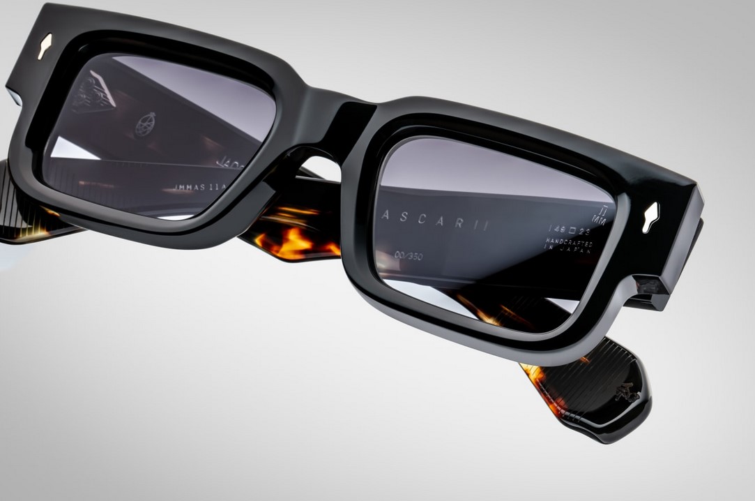 Sunglasses Model Ascari in Color Noir 11 with Jet Gradient Lenses from Jacques Marie Mage