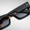 Sunglasses Model Ascari in Color Noir 11 with Jet Gradient Lenses from Jacques Marie Mage
