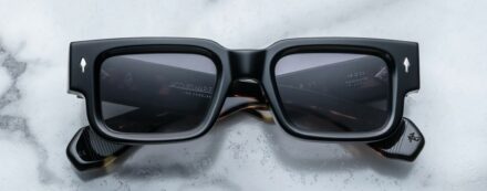 Sunglasses Model Ascari in Color Noir 11 with Jet Gradient Lenses from Jacques Marie Mage