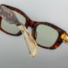 Sunglasses Model Corniche in Color Argyle with Light Bottle Green CR39 lenses from Jacques Marie Mage