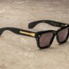 Sunglasses Model Dealan Héritage collection in Color Blackbuck with Charcoal lenses from Jacques Marie Mage