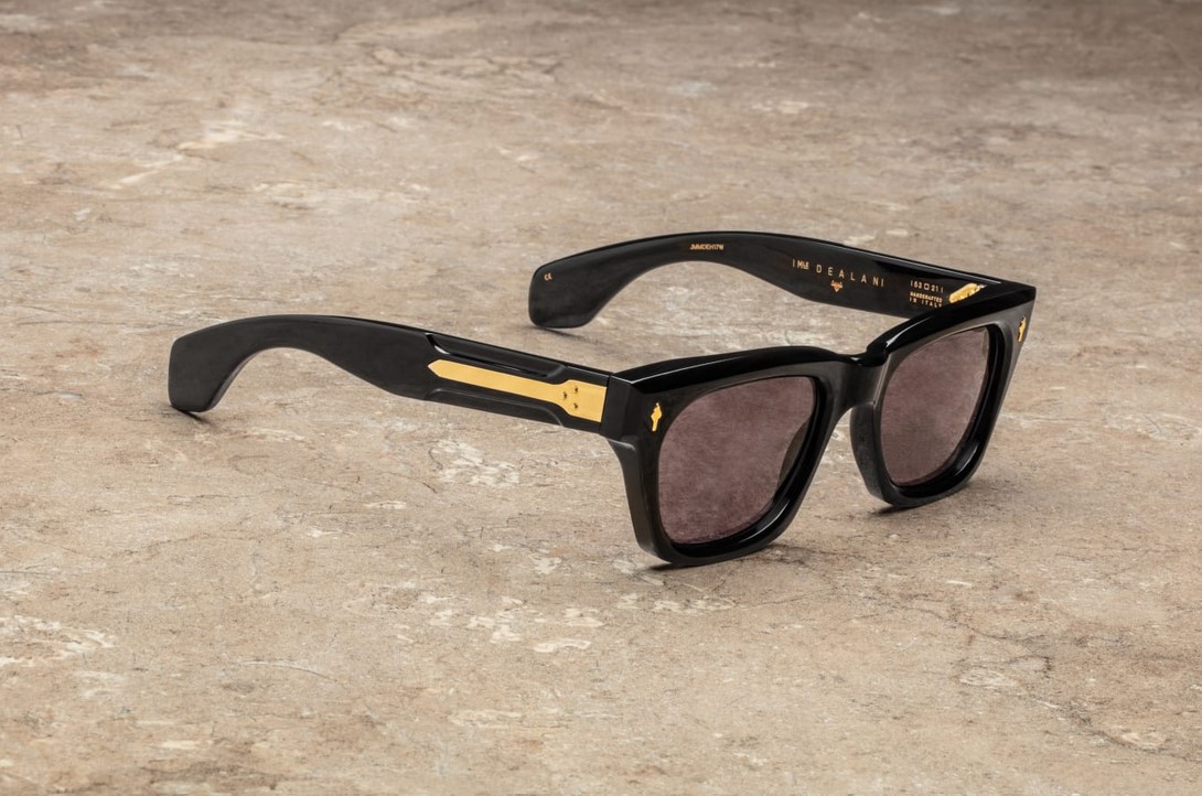 Sunglasses Model Dealan Héritage collection in Color Blackbuck with Charcoal lenses from Jacques Marie Mage