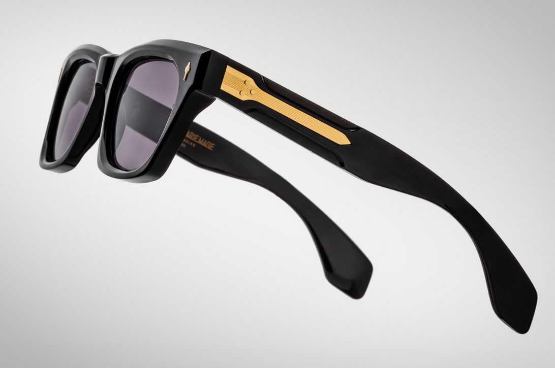 Sunglasses Model Dealan Héritage collection in Color Blackbuck with Charcoal lenses from Jacques Marie Mage