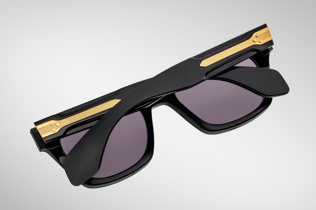 Sunglasses Model Dealan Héritage collection in Color Blackbuck with Charcoal lenses from Jacques Marie Mage