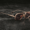 Sunglasses Model Deaver Last Frontier collection in Color Rose Gold with Dark Pink lenses from Jacques Marie Mage