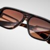 Sunglasses Model Fugue in Color Agar with Tuscan Gradient Lenses from Jacques Marie Mage